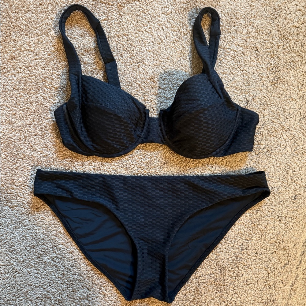 Vetchy Laguna Bikini black XL top / Large full cover bottom
